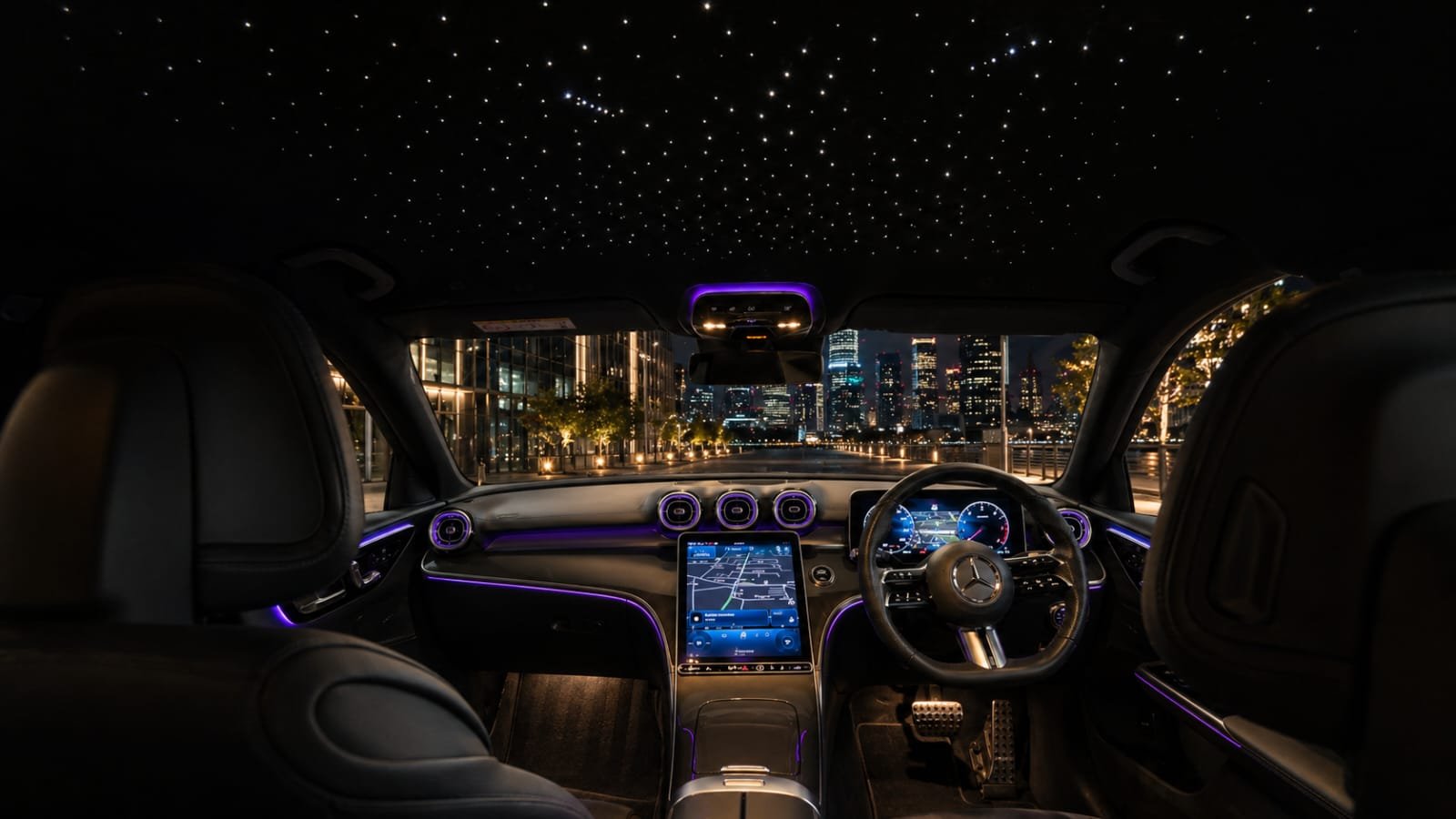 Mercedes-Benz C300d Starlight ceiling