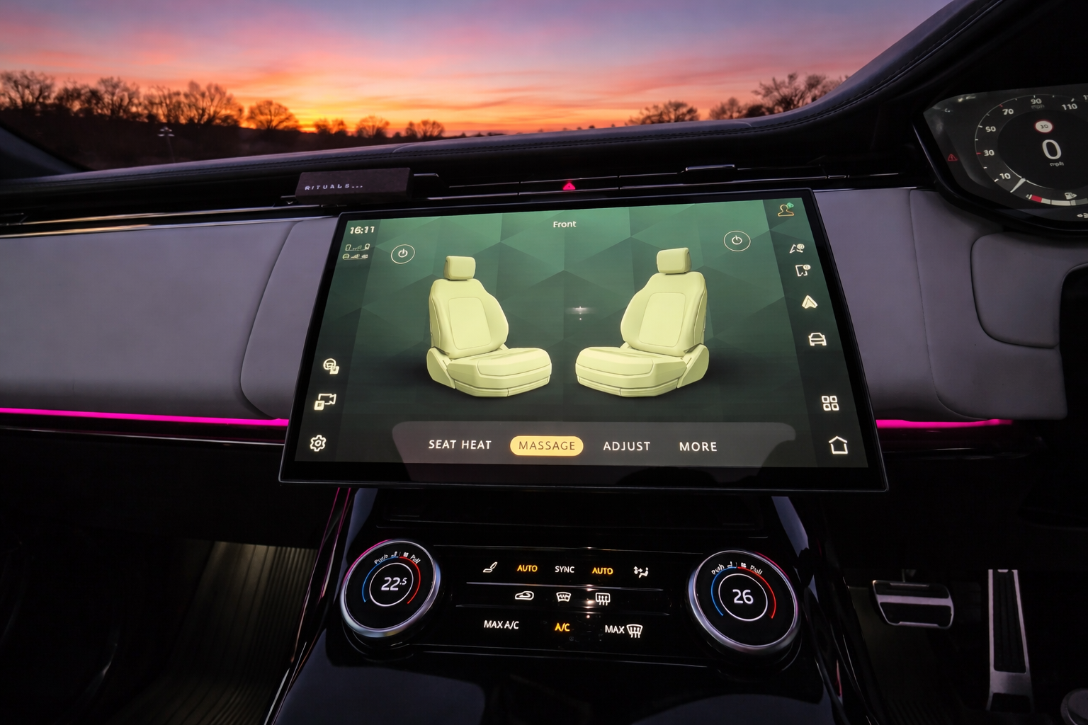 Range Rover Sport Massage seat controls